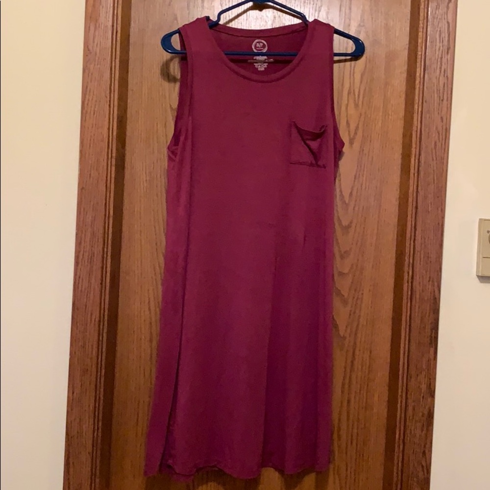 24/7 pink tank dress